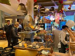 自助取餐区-怡咖啡海鲜自助餐厅(浦东香格里拉店)