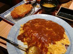 黑猪里肌熔岩蛋包饭-堂本家洋食别馆·炸猪排(中心城店)