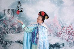 -后宫·古装汉服京剧儿童亲子全家福摄影
