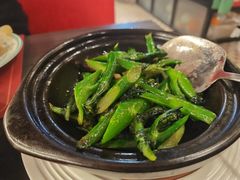 啫啫虾酱芥兰煲-香港祥正飯店·正宗灣仔50年海鲜老字号