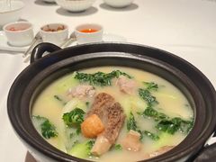 羊肚菌捞奶白菜-新荣记(建国门外大街店)