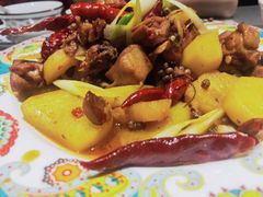 新疆沙湾大盘鸡-巴依老爷新疆美食(清华东门店)