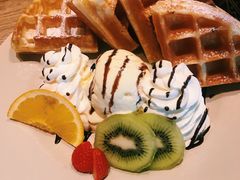 水果冰淇淋松饼-漫咖啡(浏阳河店)