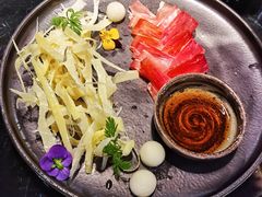 三年金钱火腿配大理手撕乳扇-泓0871臻选云南菜·味庄