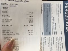 账单-Fergburger(皇后镇店)