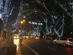 房间阳台外面的风景-杭州西湖桔子水晶酒店