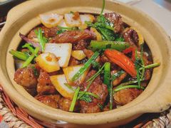 啫啫雪花牛粒-恭喜上堓砂锅焗·海鲜大排档(闵行龙湖店)