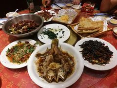 山豆角炒肉丝-洪沟崖张记炒鸡店(聚才路店)