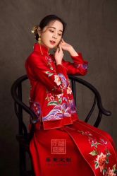 点击看大图 -藤薰定制中式嫁衣礼服旗袍店