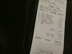 账单-新加坡海鲜共和(名胜世界圣淘沙海滨坊)