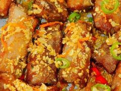 榨广椒花生小排骨-宜昌富力皇冠假日酒店·聚品轩中餐厅