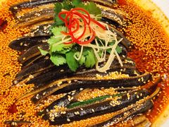 鲜椒秋葵炝虎尾-扬州香格里拉·香宫中餐厅