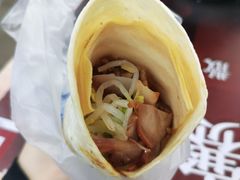 猪头肉五福卷饼-北大学一食堂