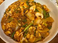 炒鱿鱼-เจ๊ระส้มตำนัว-ไก่ย่าง นาจอมเทียน