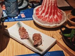 生牛肉火炙寿司-舞漁日料美人胶原锅(陆家嘴中心店)