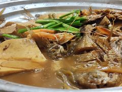 -东来菜馆•手抓海鲜家常菜•海鲜锅贴(鸽子窝店)
