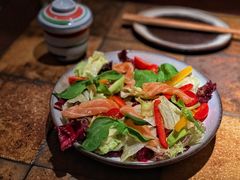 三文鱼牛油果沙拉-山杏yama-katsu·吉列炸物