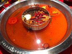 番茄鸳鸯锅-谭鸭血老火锅(万象九宜城店)