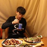 沈阳探店 ins风玻璃房的露天帐篷餐厅