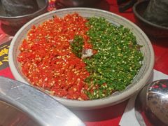 双椒牛肉-谭鸭血老火锅(图书馆店)