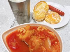 薯仔番茄肉碎汤米通-香港新发烧腊茶餐厅(书城店)