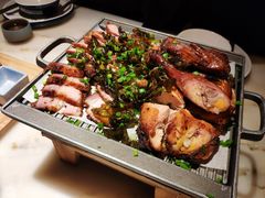 绿茶葱香烤鸡烤肉合拼-绿茶餐厅(松江万达店)
