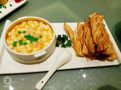蟹粉豆腐配茶馓-淮扬厨子(健康路店)