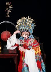 -后宫·古装汉服京剧儿童亲子全家福摄影