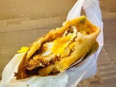 -小红车炸蛋葱油饼