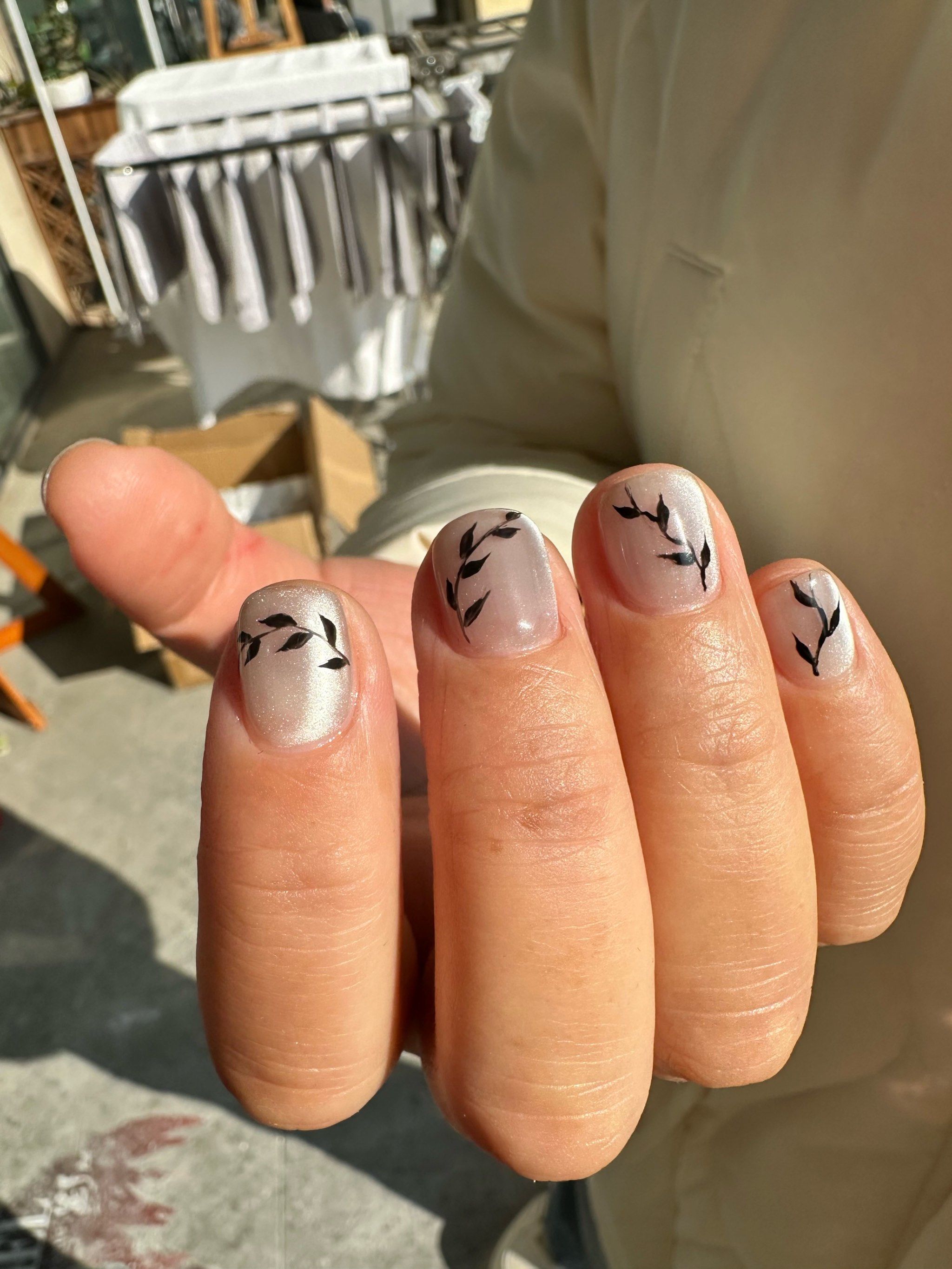 国风水墨画显白美甲💅