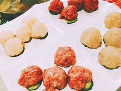 手打丸子大拼-京门老爆三·铜锅涮肉 爆肚(望京店)