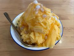 芒果绵绵冰-鞠婆婆•绵绵冰•凉糕•手工冰粉(苏稽一店)