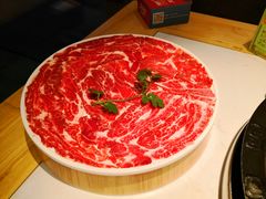 新鲜的嫩牛肉-叉叉裤鲜火锅(空港新城店)