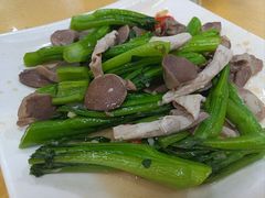 菜心炒鹅肾-烧鹅妹饭店