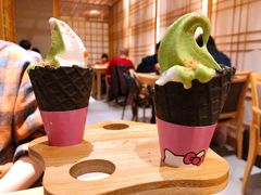 抹茶双拼冰淇淋-隐泉京望日式料理(太和广场店)