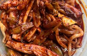 Chicken Fried Rice Noodles with Rice Cake