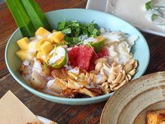 芒果柚子帆立贝沙拉-喜洲吧·江畔老船厂·庭院餐厅(喜临院店)