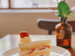 草莓蛋糕-竹子咖啡bamboo coffee