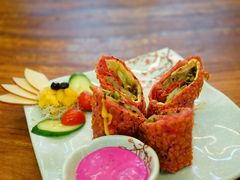 火龙果卷饼-甘味食堂(素食料理/蔬食料理/恆春美食)