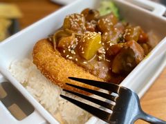 咖喱鸡排焗饭-本处·素食·融合料理(南油店)