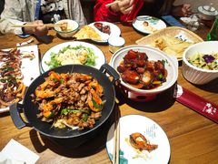 -东来菜馆•手抓海鲜家常菜•海鲜锅贴(鸽子窝店)