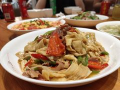 火腿炒农家豆腐皮-辣公子·千岛湖私房菜(滨江店)