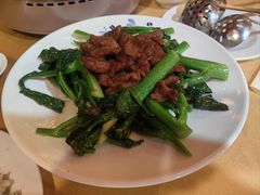 沙茶牛肉炒芥兰-汇景花园酒家(基立下道店)