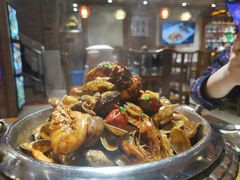 -东来菜馆•手抓海鲜家常菜•海鲜锅贴(鸽子窝店)