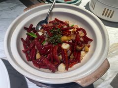 砂锅椒麻肥肠-宴昆山·私房菜(春晖店)