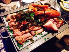 绿茶葱香烤鸡烤肉合拼-绿茶餐厅(松江万达店)