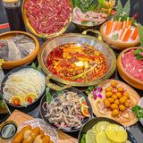 又吃到清 真火锅了❗️鲜切牛肉真的绝了！