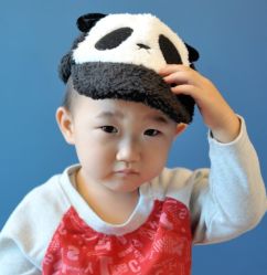 从不配合戴帽子的六六，这次拍的不错！-小熊饼干专业儿童摄影