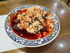 油泼辣子蒜羊血-天发芽·何记葫芦头泡馍·传统小吃(报恩寺街店)