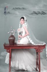 -后宫·古装汉服京剧儿童亲子全家福摄影